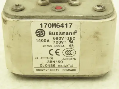 Bussman 170M6417 Fuse 700V 1400A IR700-200kA Lot of 2