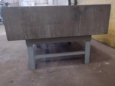 8' X 4' X 14" ROCK OF AGES PRECISION LAYOUT INSPECTION GRANITE TABLE: STOCK #23806