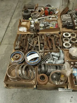 4 PALLETS OF ASSORTED STEEL, VALVE REPLACEMENT PARTS, AND PUMP PARTS