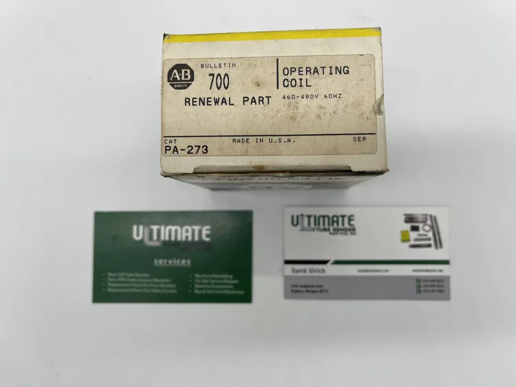 New | in-Stock ALLEN BRADLEY PA-273 Pipe, Tube & Bar Benders Parts Michigan US | Ultimate Tube Bender Parts Plus #201578