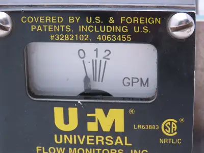 UFM F02GM-3-250V.9-M3WR-PC5-.2D Universal Flow Meter Type 4 Monitor 3/8" NPT
