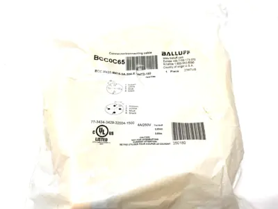 New | in-Stock Balluff Double-Ended Connection Cordset Misc Electrical & Power Parts Michigan US | Maverick Industrial Sales #1400096