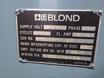 Used LEBLOND 15 REGAL Engine Lathes Kentucky US | Machinery Central #229442