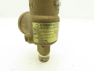 Conbraco Safety Relief Valve Side Outlet 150psig Set Pressure 1/2" NPT