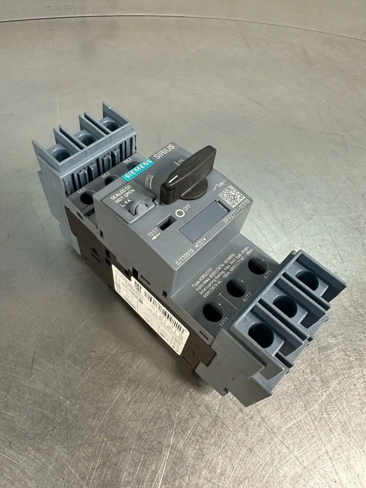 Siemens SIRIUS CIRCUIT BREAKER 3RV2711-1ED10 (7.4.2)