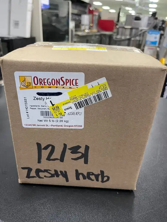 New | in-Stock Oregon Spice New Zesty Herb Pizza Spices 5lb Bag Food Preparation & Supplies Illinois US | Falcon Restaurant Supply #1376229