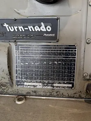 USED SOUTH BEND 17 TURN-NADO