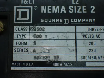 USED SQUARE D 3502 SD01