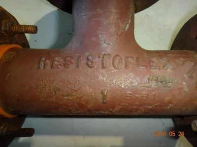 1" PFA Lined Resistoflex Tee, 150