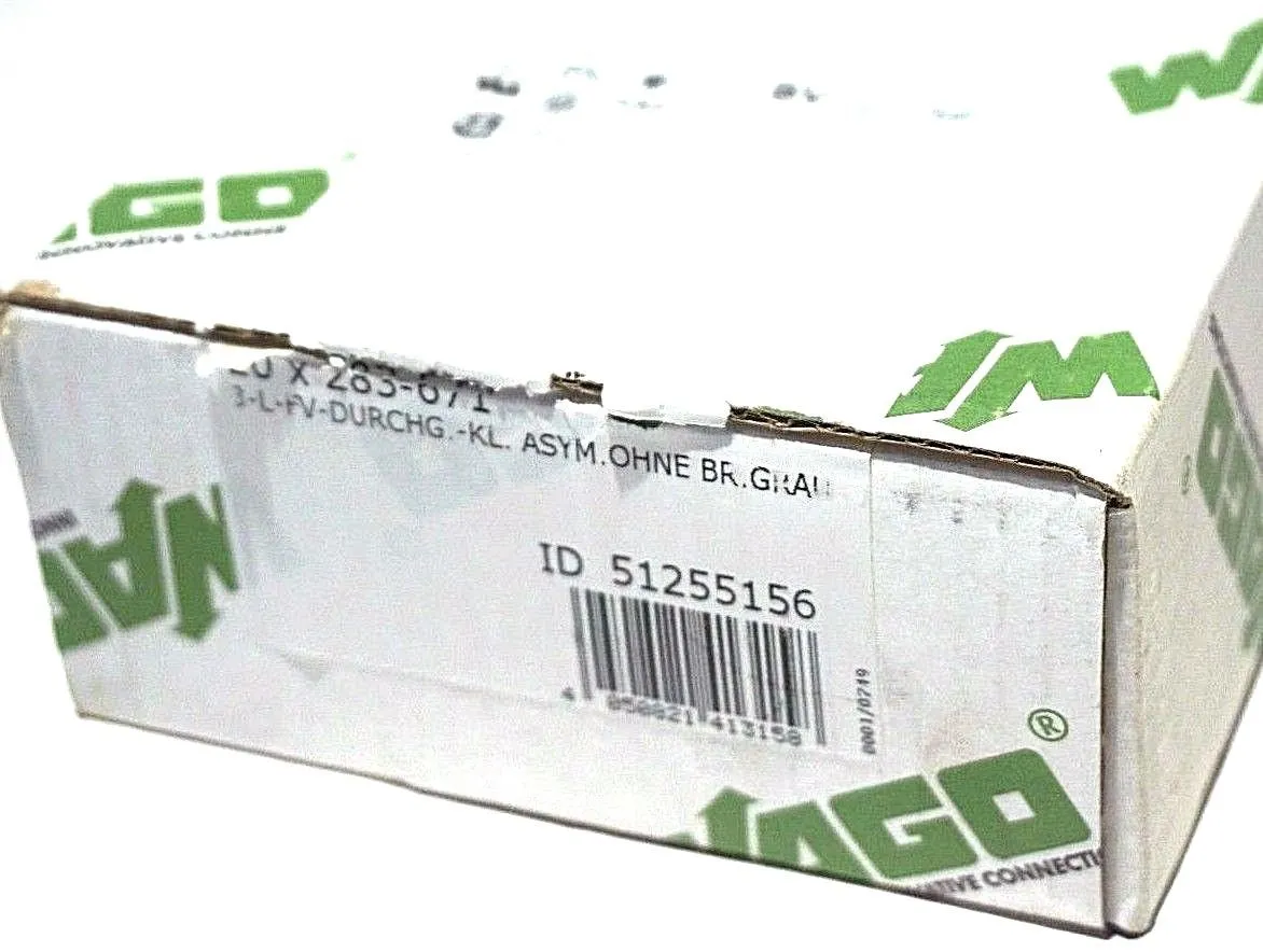 20 NEW WAGO 283-671 TERMINAL BLOCKS 283671