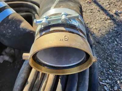 6" x 80 ft Prospector Water Suction and Discharge Hose Black, 150 psi