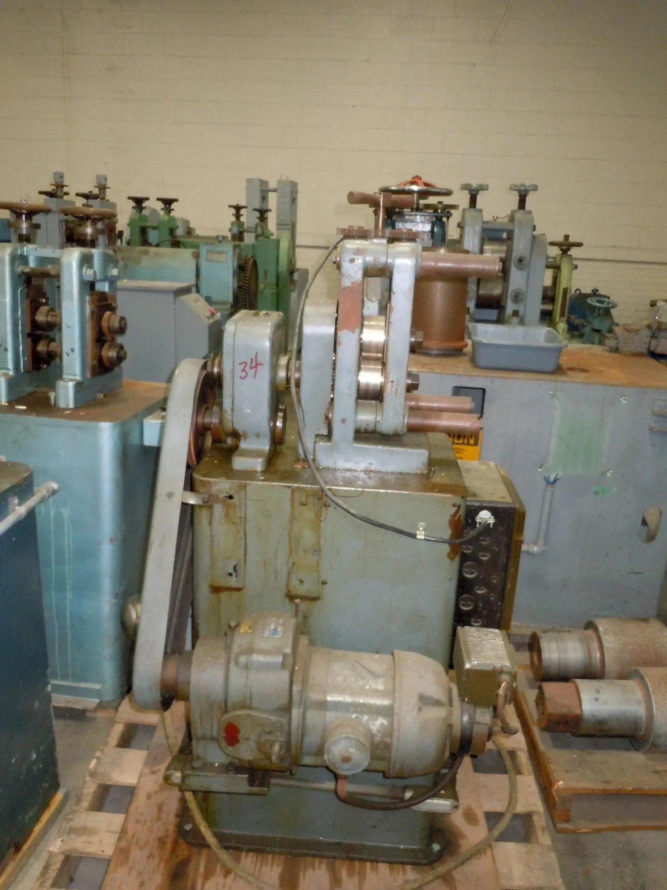 USED HEINRICH MULLER 3.5" X 1.5" 2-HIGH WIRE FLATTENING MILL