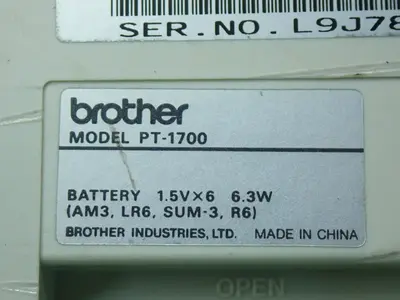 Used BROTHER PT1700 Label Printers Ohio US | HGR 24 #941897