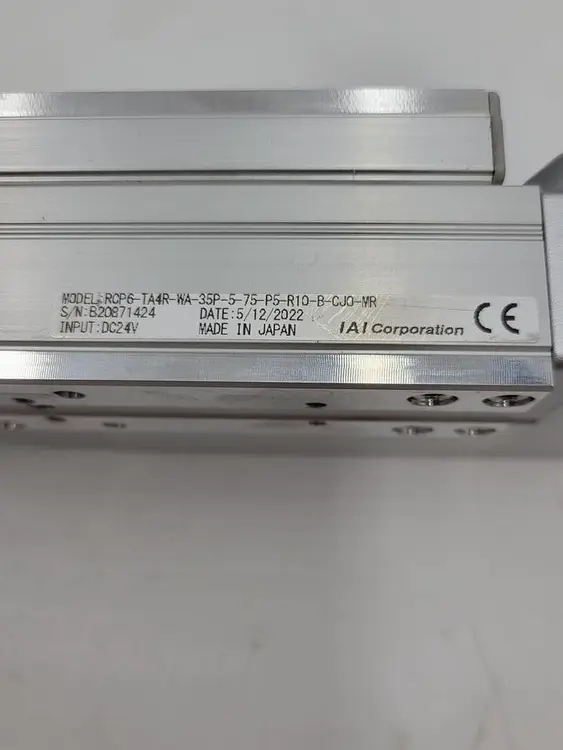 Used IAI CORPORATION IAI CORPORATION RCP6-TA4R-WA-35P-5-75-P5-R10-B-CJO-MR LINEAR ACTUATOR Linear Actuators | ND Industrial Surplus #1216499