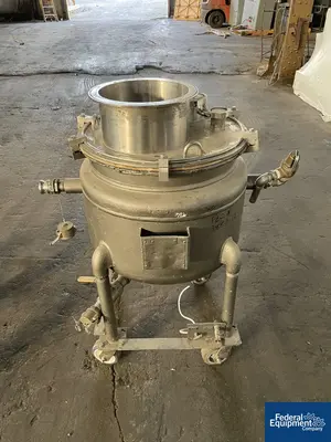 USED Pfaudler 20 Gal Pfaudler Glass Lined Reactor Body, 25/115#