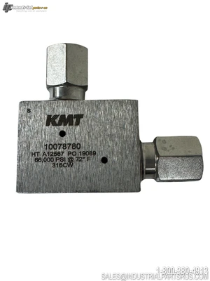 Used KMT 10078780 Valves/Fittings Kentucky US | Industrial Parts R Us Inc. #1354928