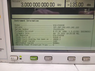 USED AGILENT E4432B