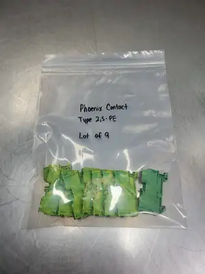 Phoenix Contact Typ 2,5-PE Terminal Block Module, Lot of 9. 4A-41