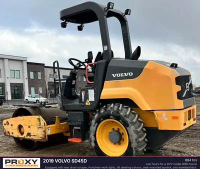 Used 2019 VOLVO SD45D Single Drum Rollers Utah US | Proxy Equipment #1385359