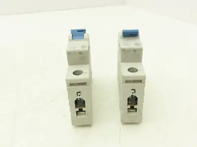 Allen Bradley 1492-D1C400 Mini Circuit Breaker 40A 1-Pole 220V Ser D Lot of 2