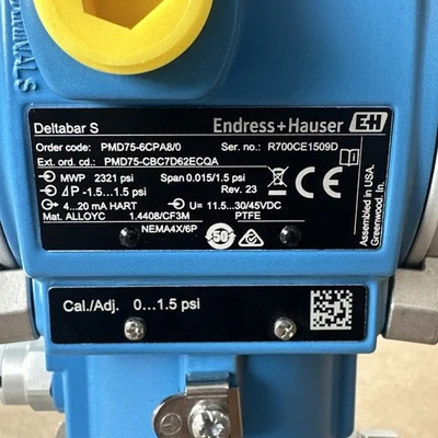 NEW ENDRESS & HAUSER PMD75-CBC7D62ECQA