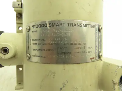 Honeywell ST3000 Smart Pressure Transmitter Sensor 11-42VDC 0-125PSI 1/2"NPT
