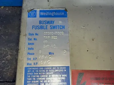USED WESTINGHOUSE TAP322