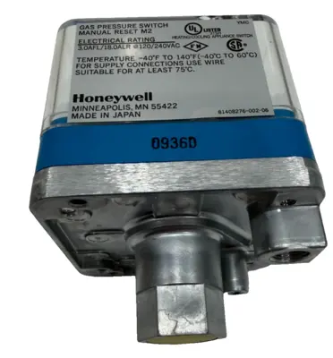 NEW HONEYWELL C6097B1028 GAS PRESSURE SWITCH 1/4"NPT PIPE