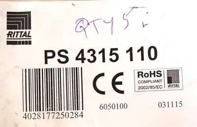 5 NEW RITTAL PS-4315-110 POWER SUPPLY CABLES PS4315110