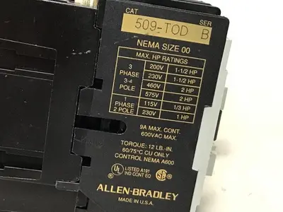 USED ALLEN BRADLEY 509-TOD SER B