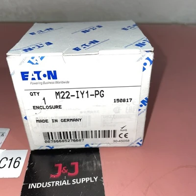 Eaton Moeller Push Button Enclosure M22-IY1-PG Fast Shipping +Warranty