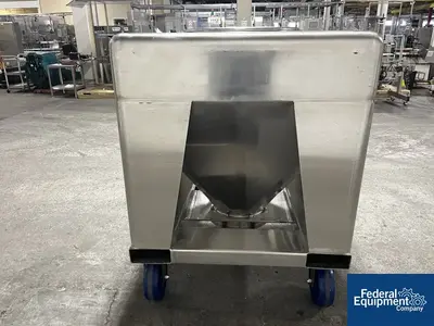 USED TOTE Systems 48" x 42" x 10"  Tote Systems Stainless Steel Transfer Bins