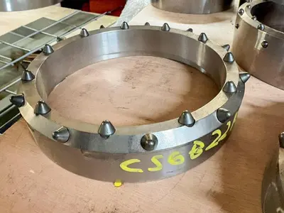 New | in-Stock AFTERMARKET 6" DUAL ROTARY SHOE – 22 BALLISTIC BUTTON ASSEMBLY Drilling Attachments Pennsylvania US | East West Machinery & Drilling #1418078
