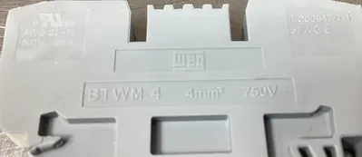 WEG 10289014 TERMINAL BLOCK BTWM 4 GREY (Box of 100) 4C-29