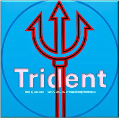 Used TRIDENT BY EWD ECCENTRIC 6-1/8” CARBIDE BUTTON CABLE TOOL DRILL BIT, 2-1/4" X 3-1/4" PIN THREAD, NEW, MADE IN USA Carbide Drills Pennsylvania US | East West Machinery & Drilling #1417809