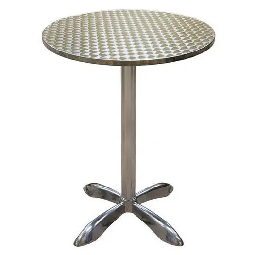 27 1/2" ROUND OUTDOOR ALUMINUM TABLE - BAR HEIGHT