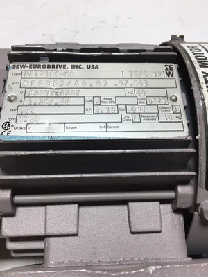 Sew-Eurodrive DFT71C4-KS/RF17DT71C4-KS Gearmotor 3PH 3.83:1 Ratio