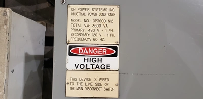 On Power Systems OP3600 N12 Power Conditioner 3600va; 480-120v 1