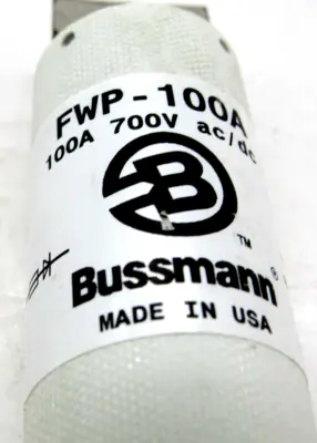 NEW LOT OF 3 BUSSMANN FWP-100A SEMICONDUCTOR FUSE FWP100A