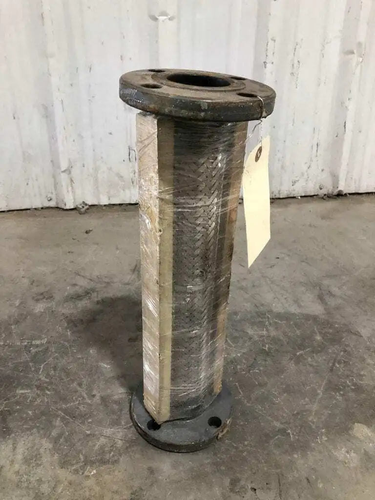 2″ X 18″ Stainless Steel Flexible Pipe / Expansion Joint ; 4-Lug, 6″ Dia. Flange