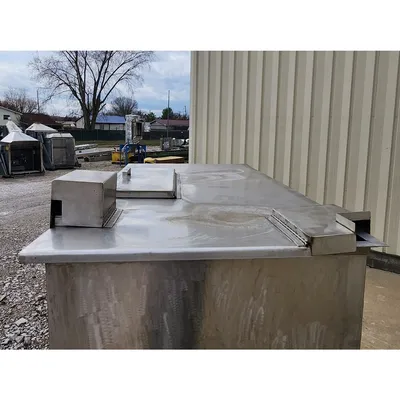 Used Stainless Steel Horizontal Liquid Mixer - 350 Gal. Capacity