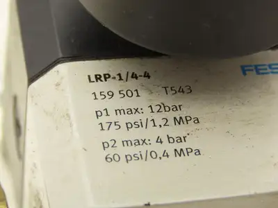 Festo LRP-1/4-4 Precision Air Pressure Regulator G1/4" 60/175psi  Lot of 5