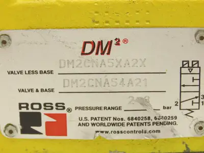 Ross Controls DM2CNA54A21 Double Solenoid Valve W/ Base Assembly 24VDC 30-120PSI