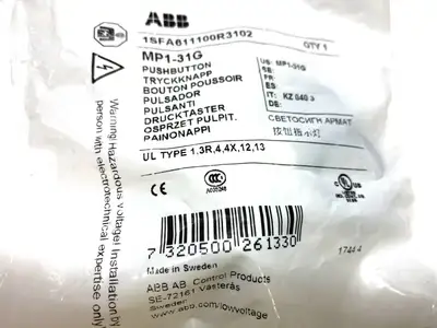 NEW ABB GREEN PUSHBUTTON MP1-31G