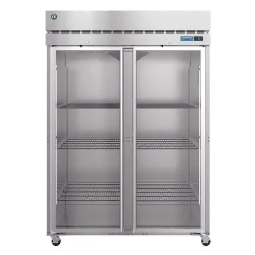 Hoshizaki F2A-FG 55" Steelheart Series Two Section Reach In Freezer, (2) Left/Right Hinge Glass Doors, 115v
