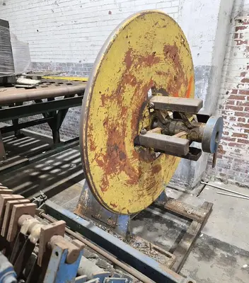 12" x 4,000 Lb. Littell Motorized Single Uncoiler