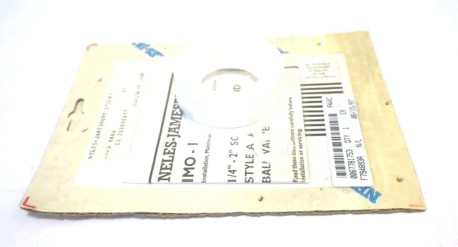 NEW NELES JAMESBURY RKA6TT REPAIR KIT
