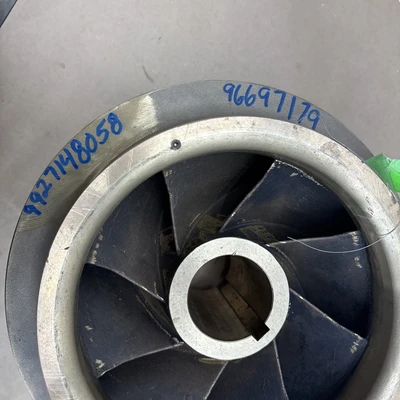 New! Large 8 Vain Brass Impeller With 2 1/2”bore.