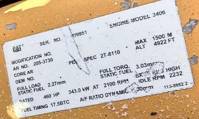 Used CATERPILLAR 3406 DIESEL ENGINE Diesel Engines Pennsylvania US | East West Machinery & Drilling #1417880