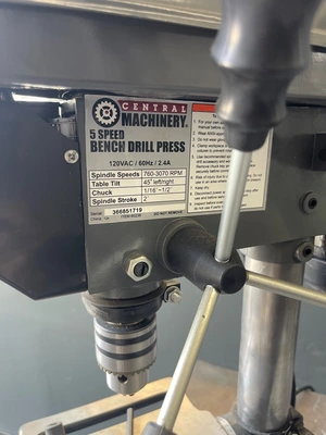 CENTRAL MACHINERY 60238 Bench Top Drill Press | PM Machines (2)